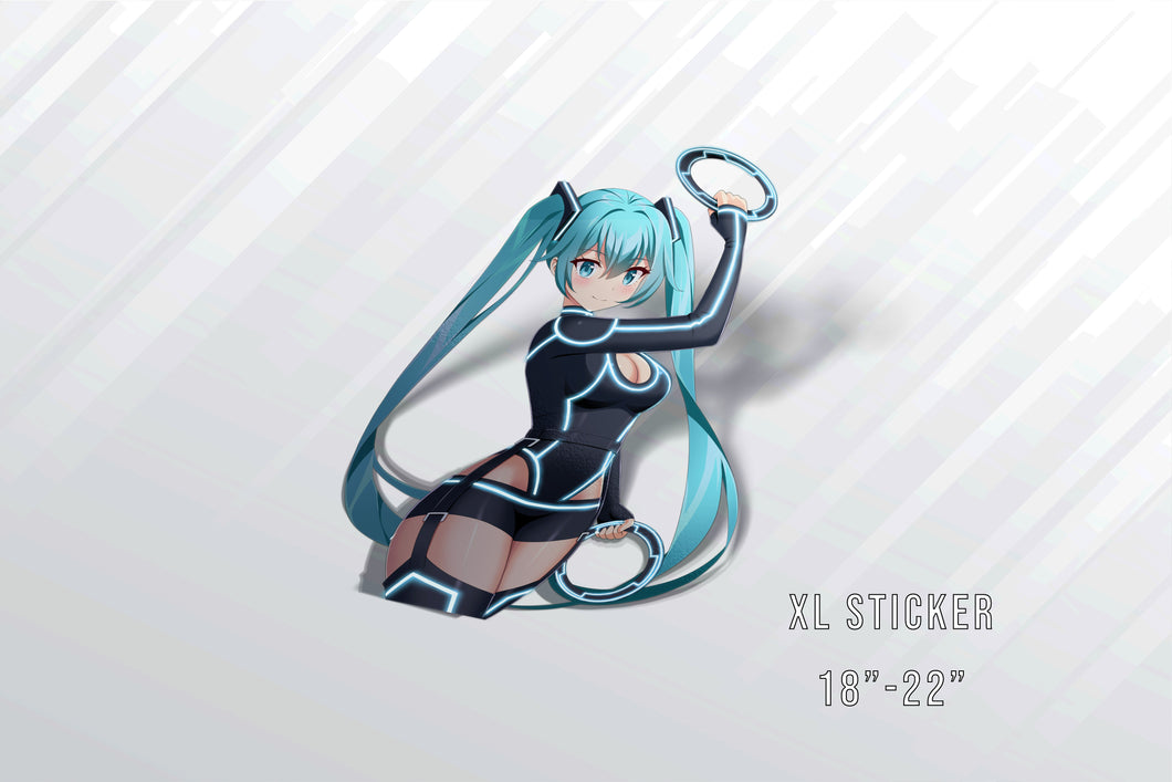 Miku Tron XL Sticker