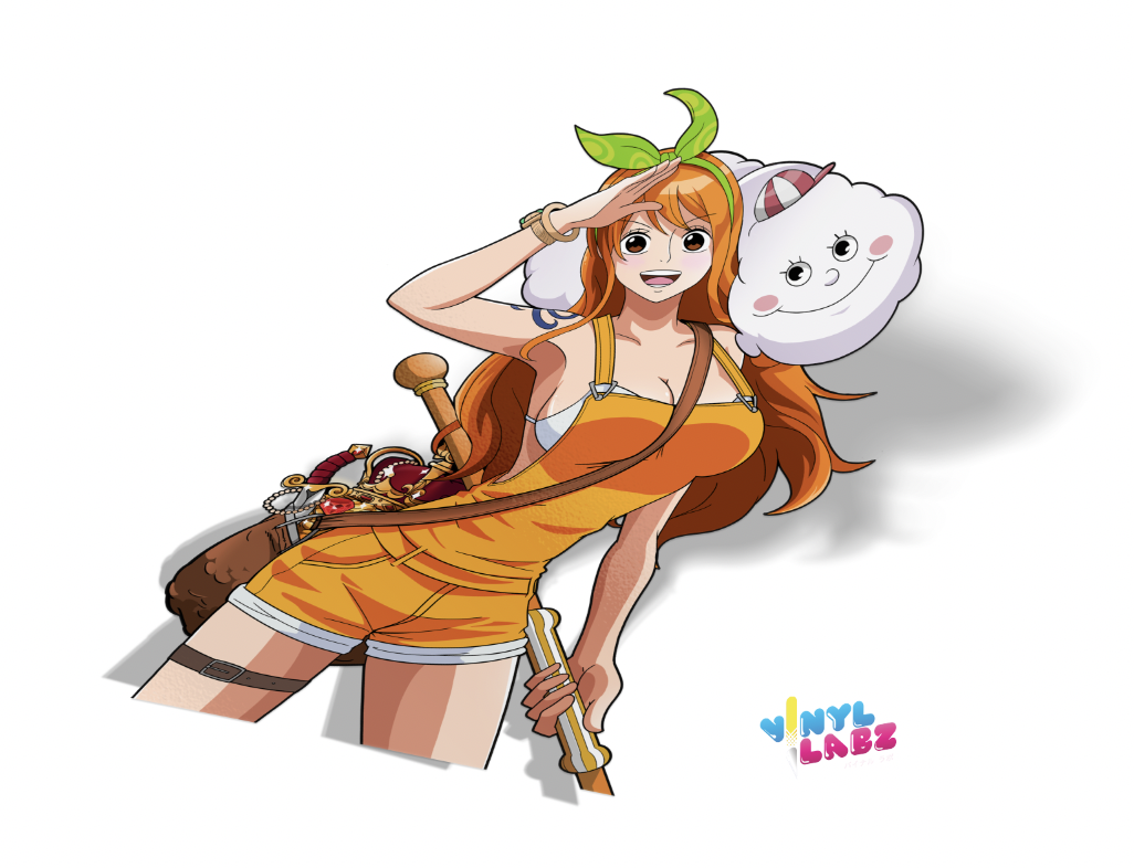 Wano; Nami and Zeus,  Sticker for Sale by SpookyKlauser