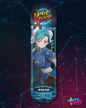 Load image into Gallery viewer, Shian (Cyan) Chun Li Cosplay - Skate Deck