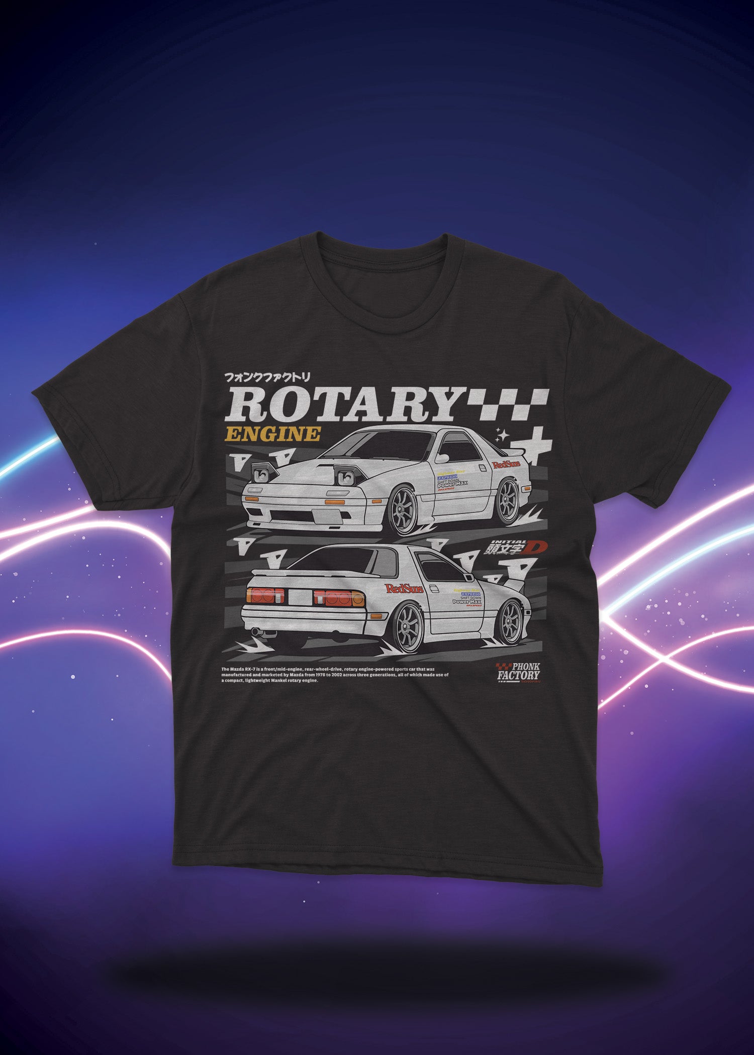 Rotary Engine Rx7 FC (Front Only) Vinyl Labz