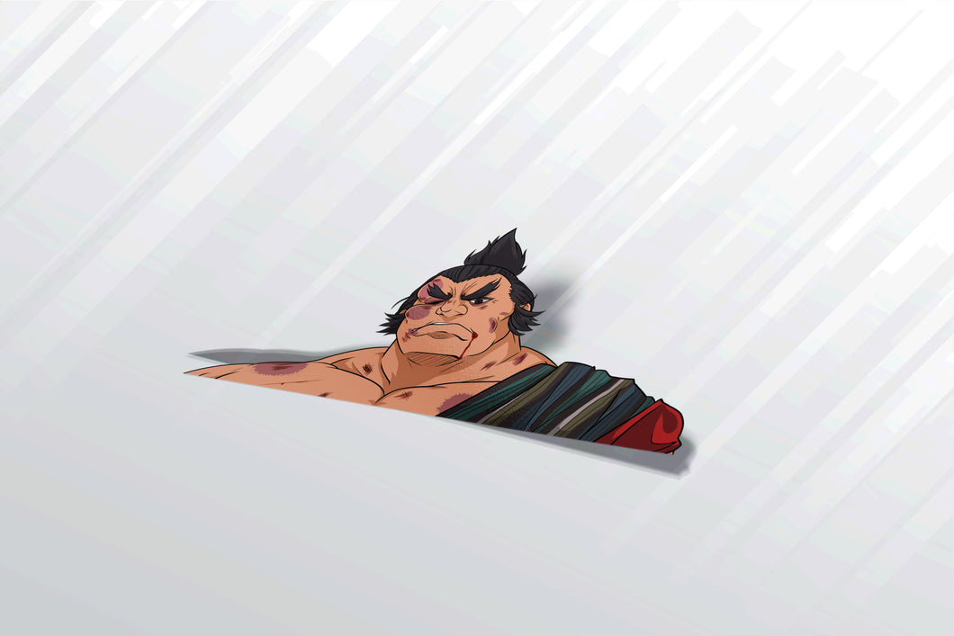 E Honda (SF6) Defeated Face Sticker