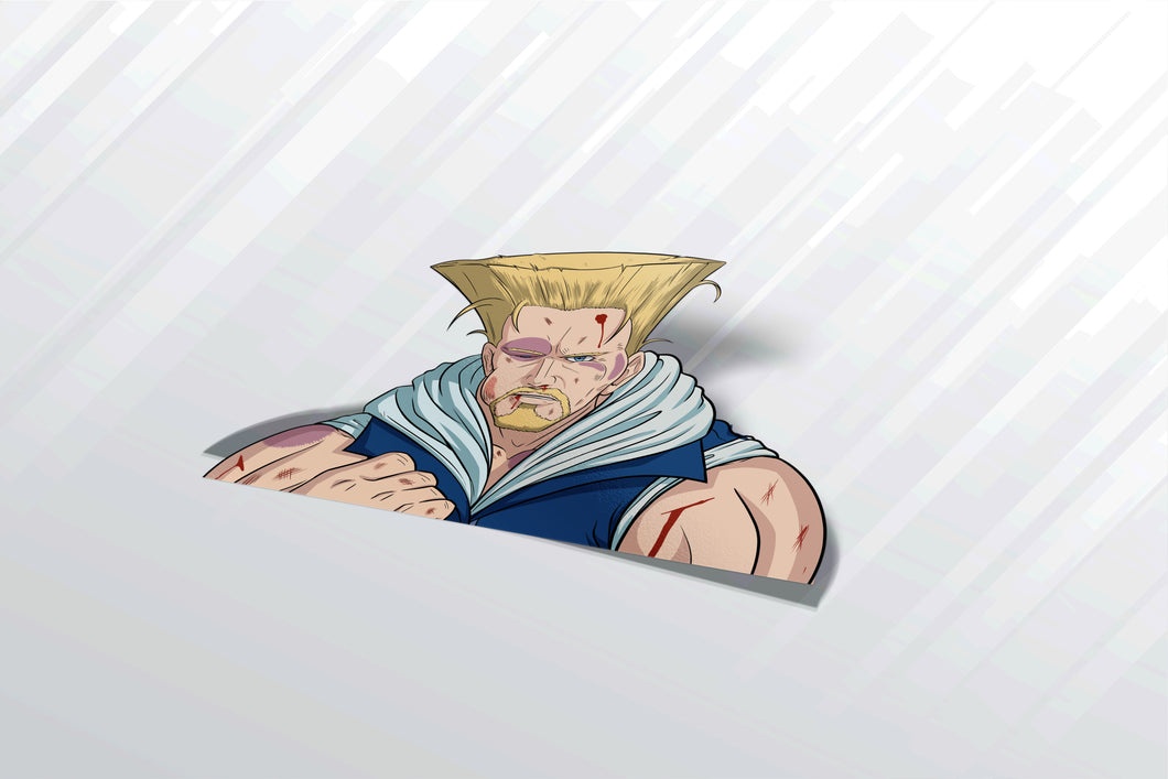 Guile Street Fighter Vinyl Sticker Decal Laptop Sticker -  Norway