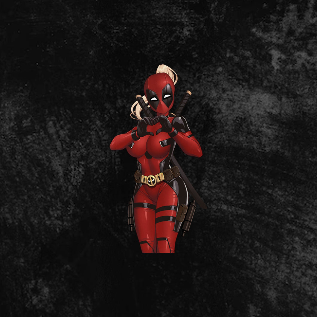 Ki Deadpool Cosplay (Mask)  Mini Sticker