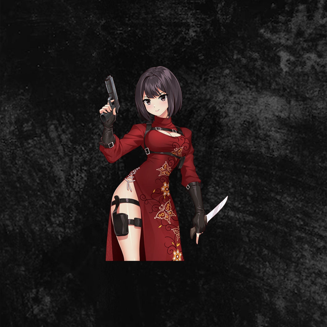 Kuro Ada Wong Cosplay  XL  Sticker