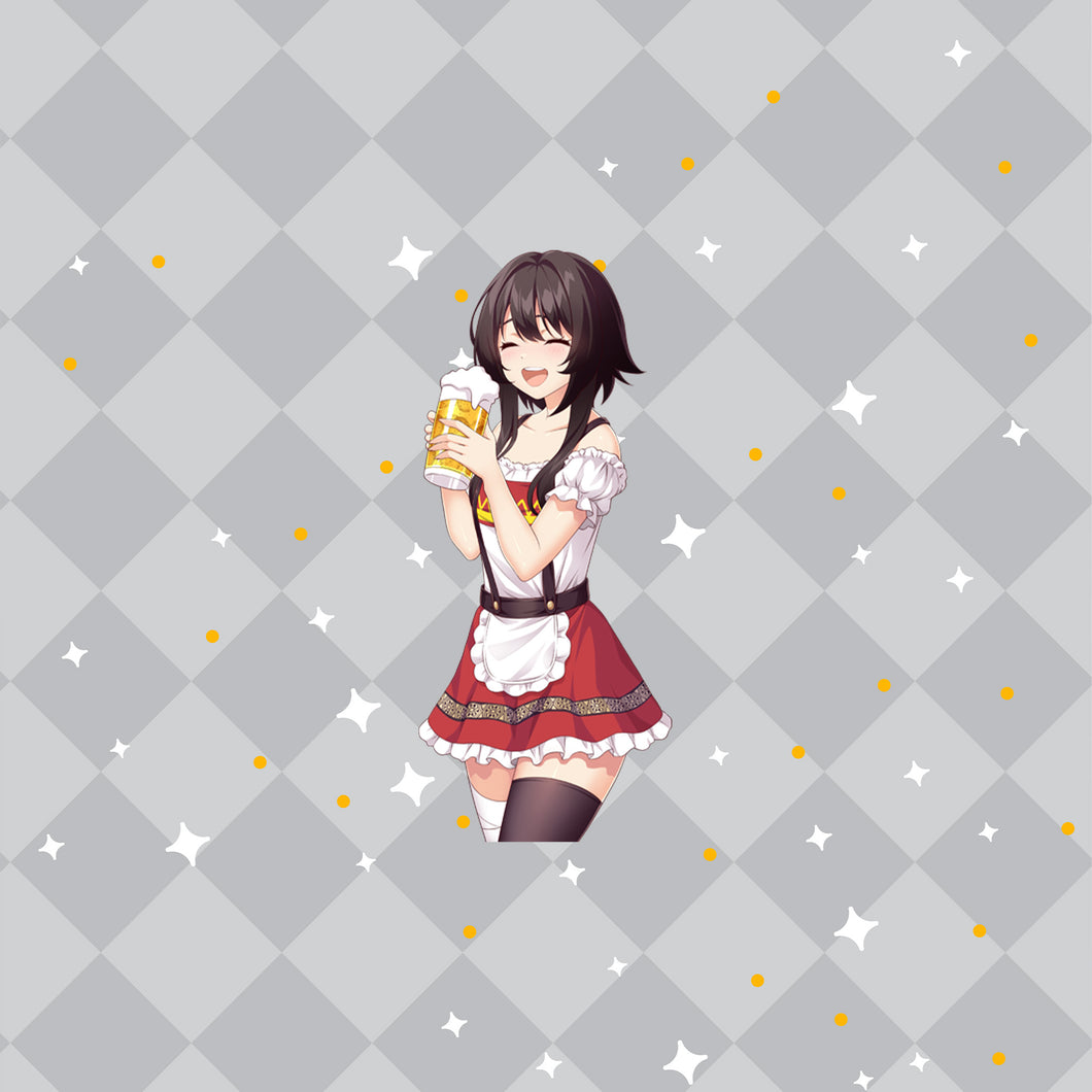 Megumin Beer Maid Sticker