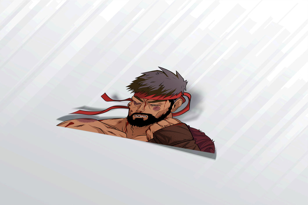 Ryu (SF6) Defeated Face Sticker