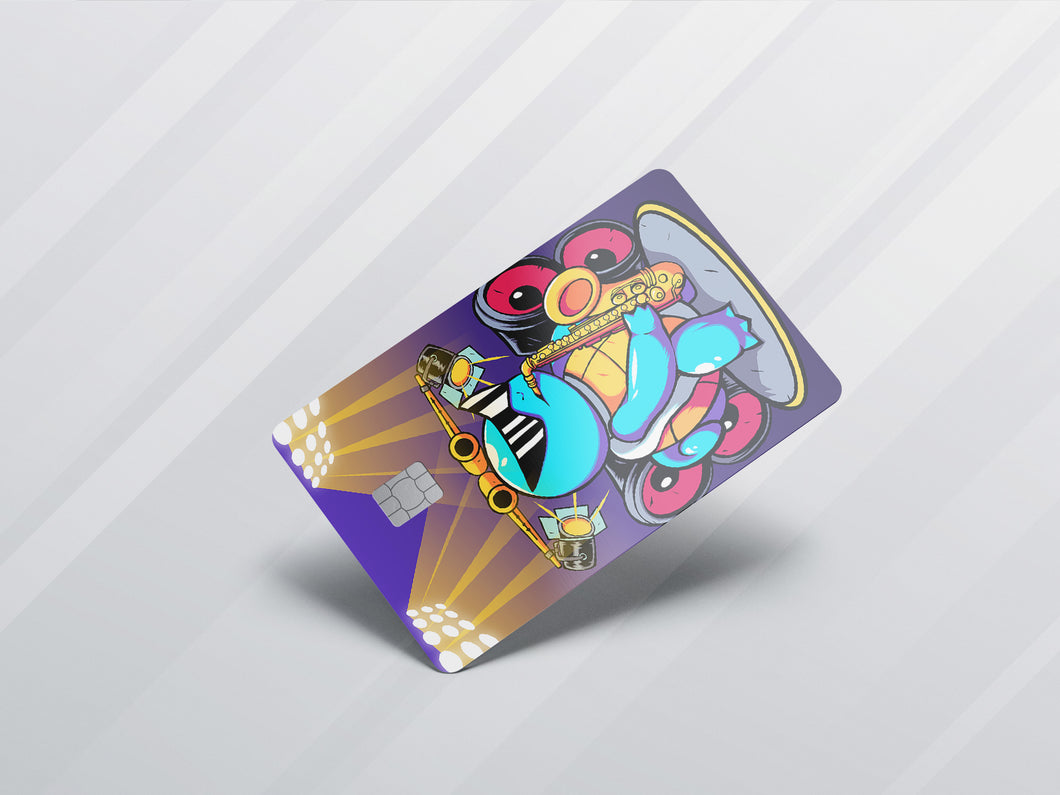 Squirtle saxophone Credit Card Skin