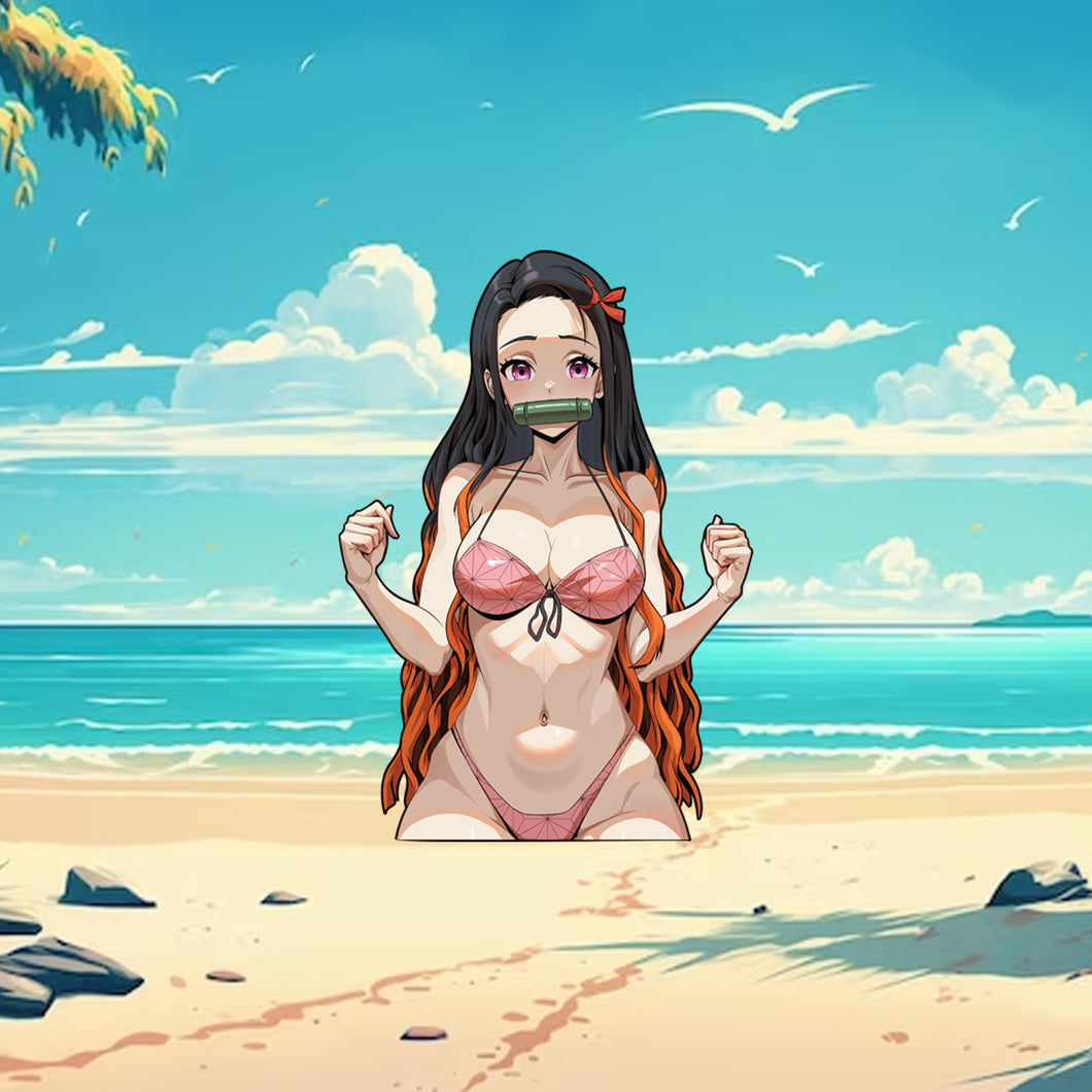 Swimsuit Nezuko Sticker