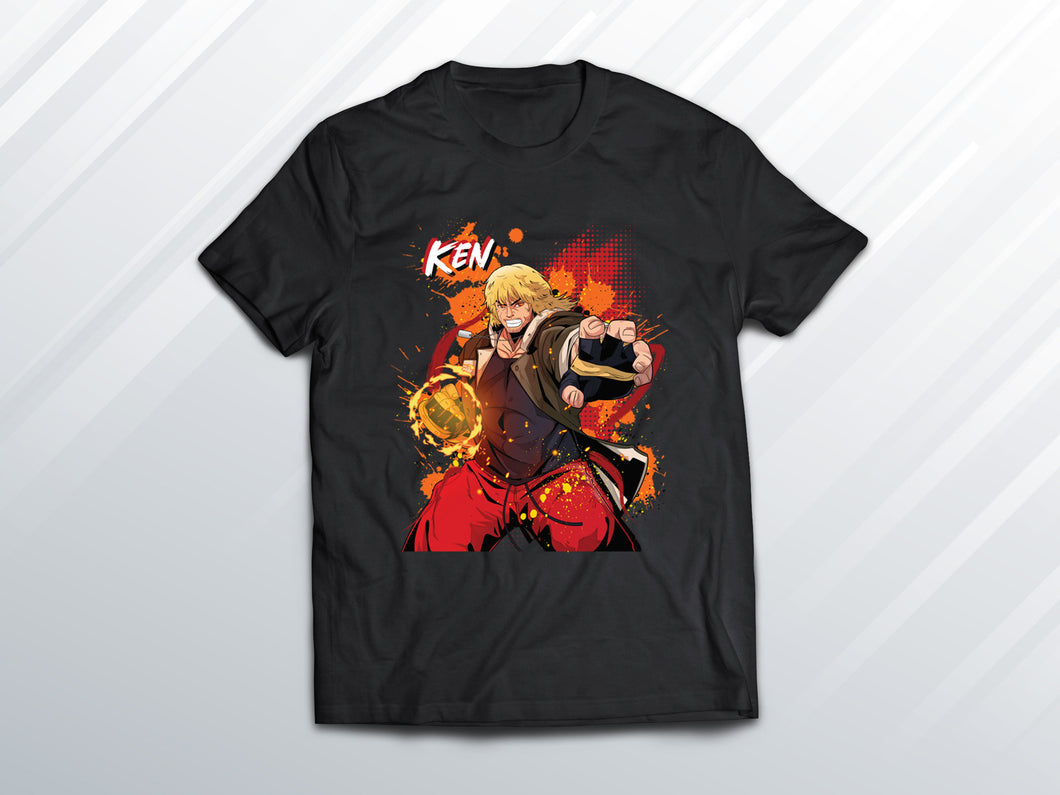 Ken (SF6)  T-Shirt (Front Only)