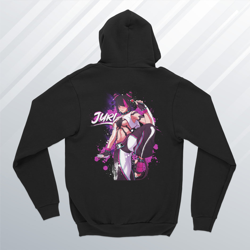 Juri (SF6) Hoodie (Front and Back)