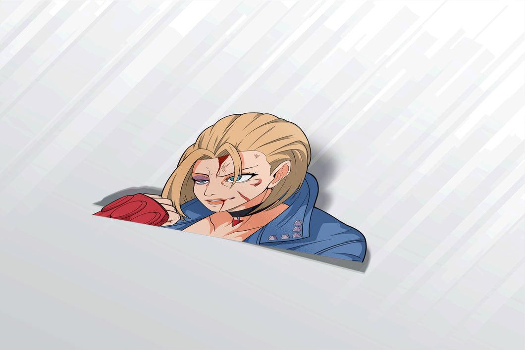 Cammy (SF6) Defeated Face Sticker