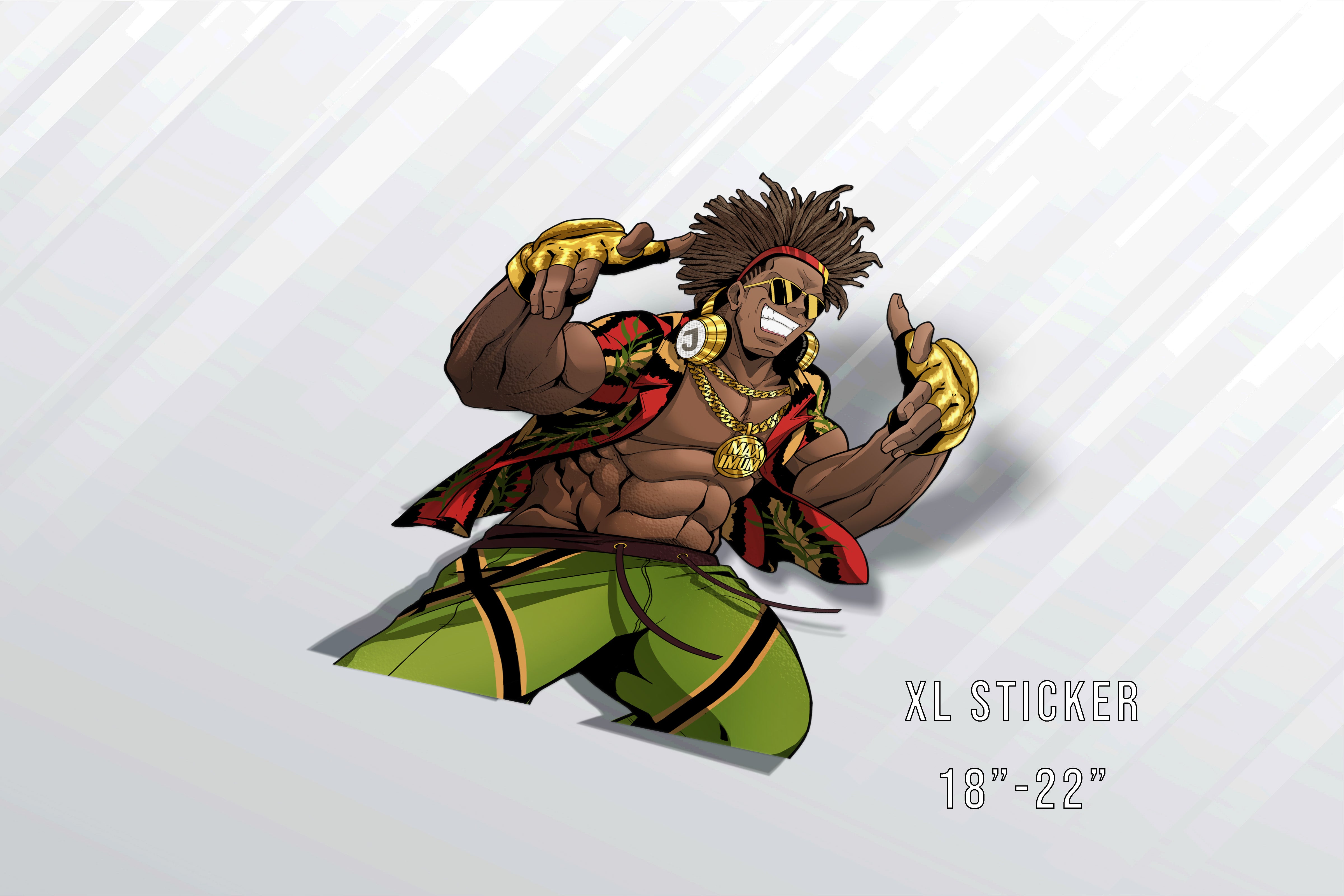 Deejay Sticker Dee Jay (SF6) XL Sticker – Vinyl Labz