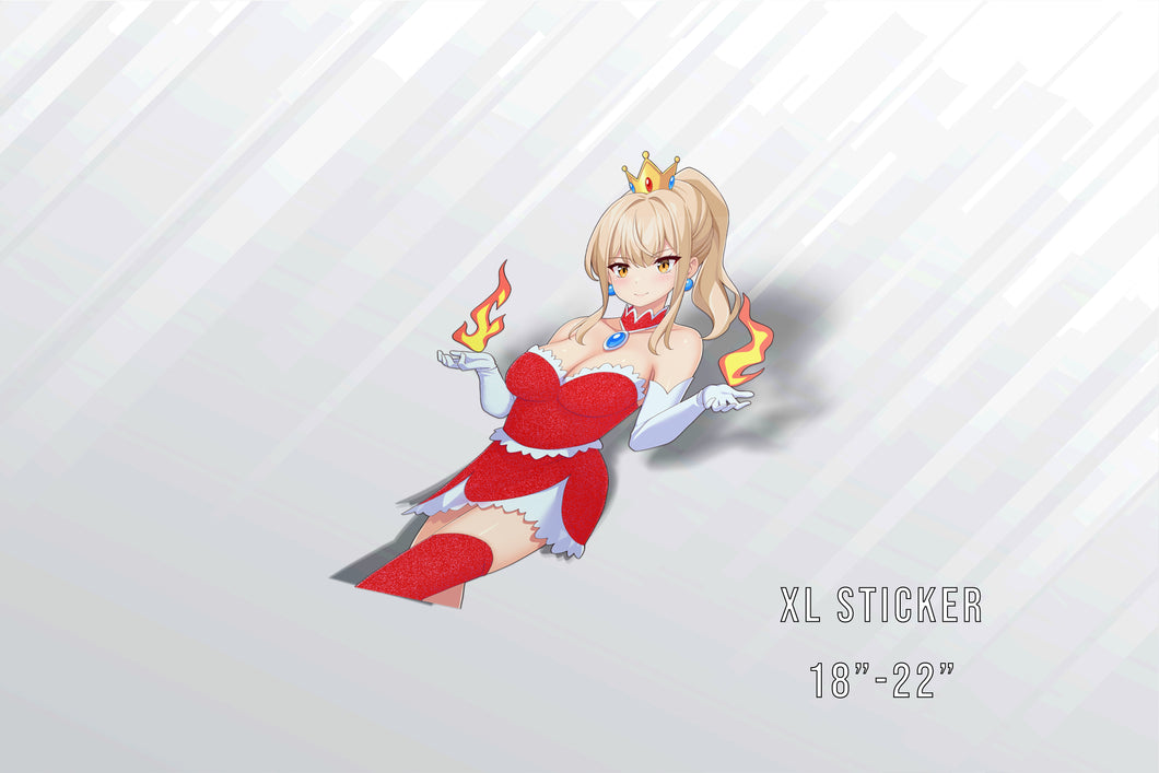 Ki Peach (Flame Flower)  Cosplay XL Sticker