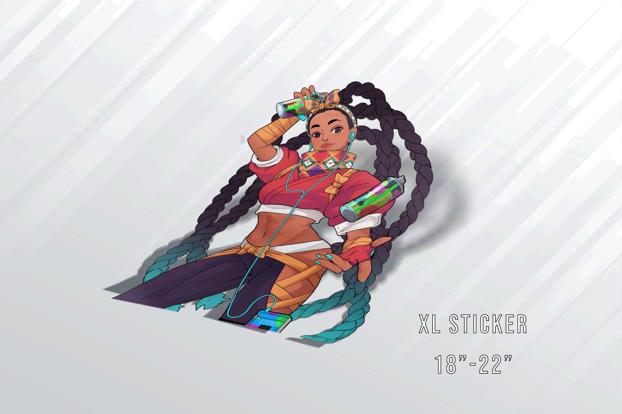 Kimberly (SF6) XL Sticker – Vinyl Labz