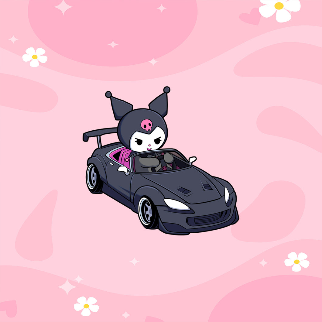 Kuromi Honda S2K Sticker (Driving)