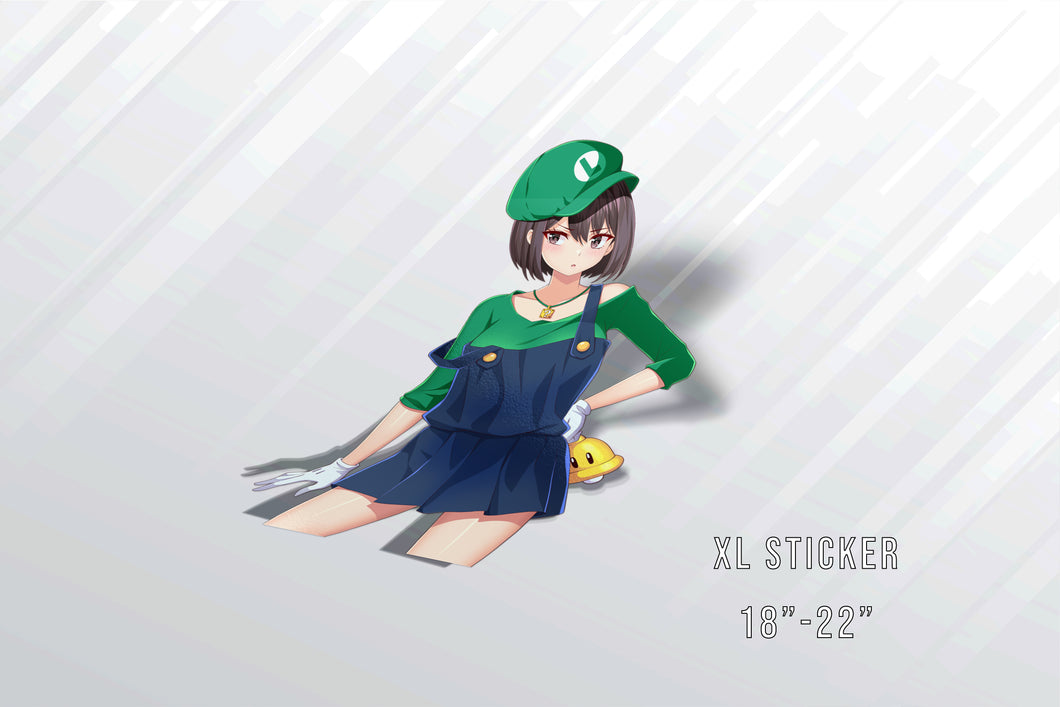 Kuro Luigi Cosplay XL Sticker