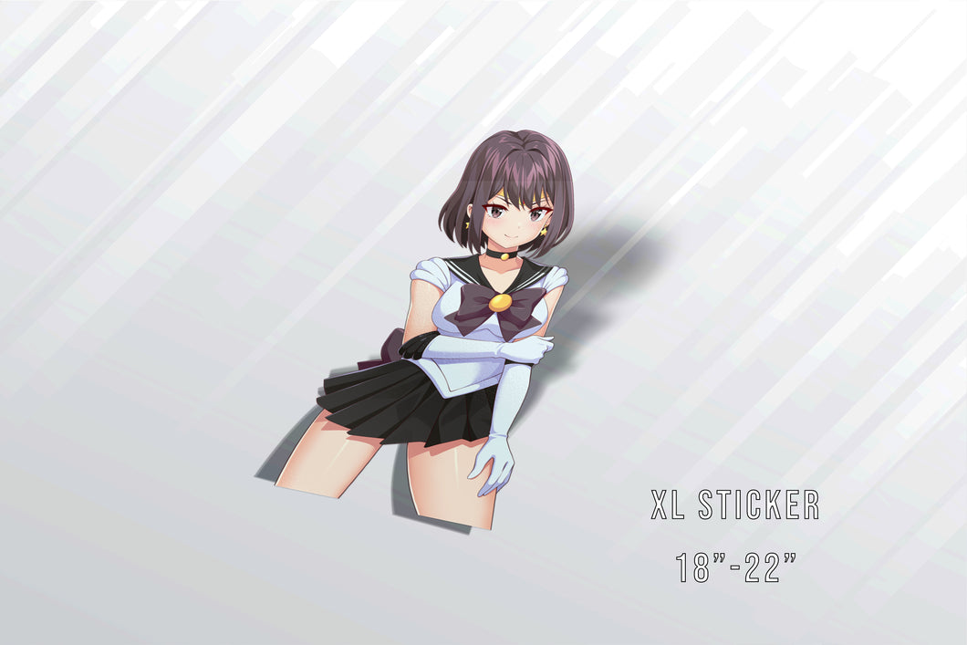 Kuro Sailor Scout Cosplay XL Sticker