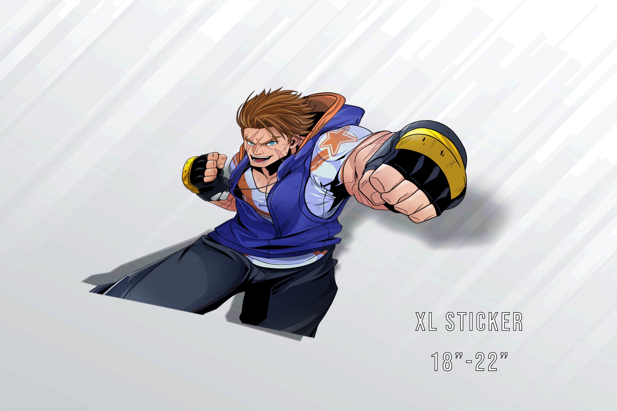 Luke (SF6) XL Sticker – Vinyl Labz