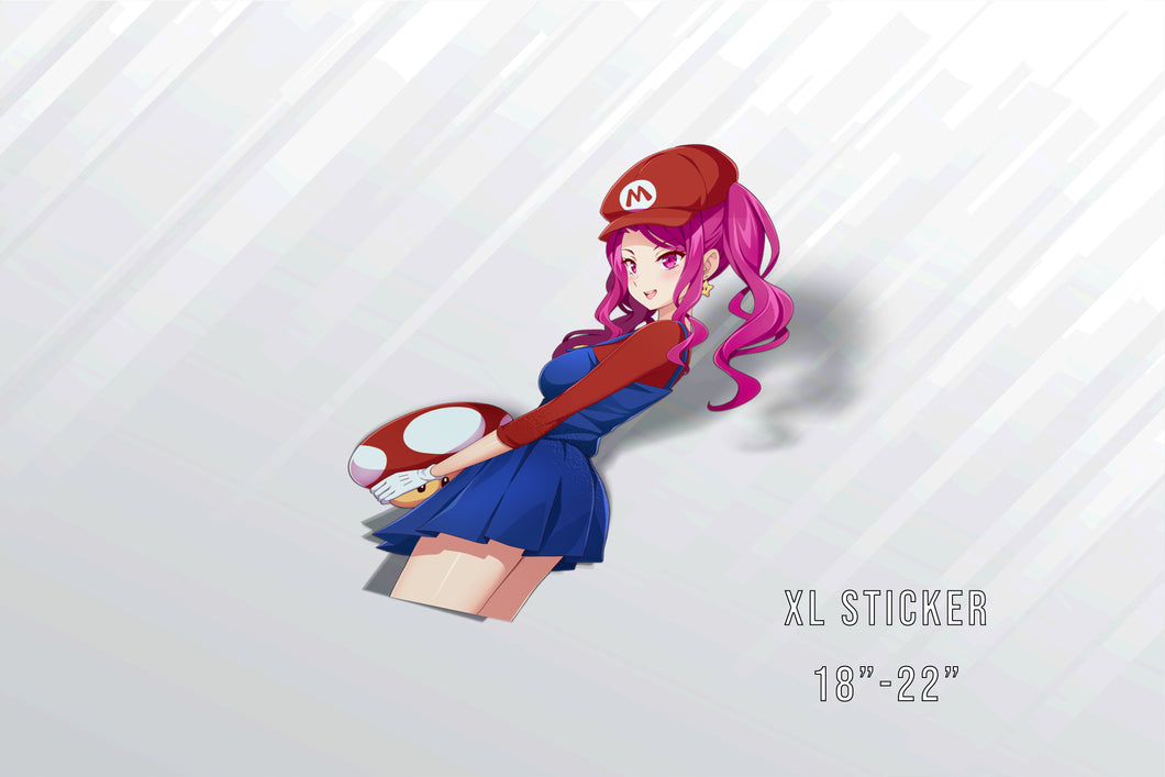 Seki Mario Cosplay XL Sticker