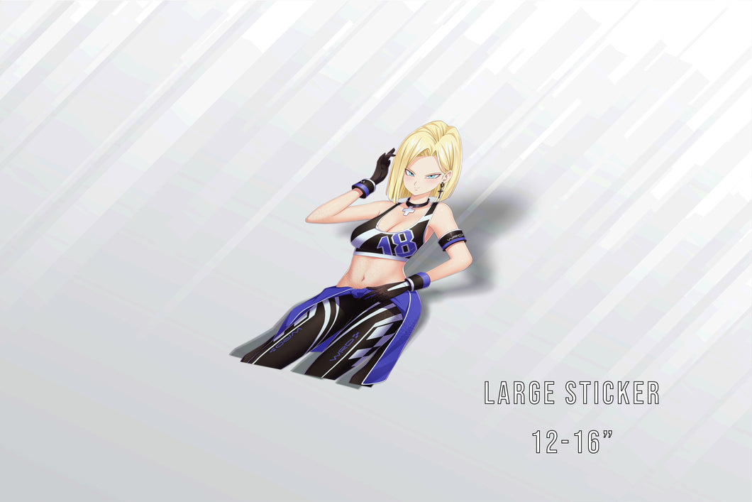 Android 18 Large Sticker