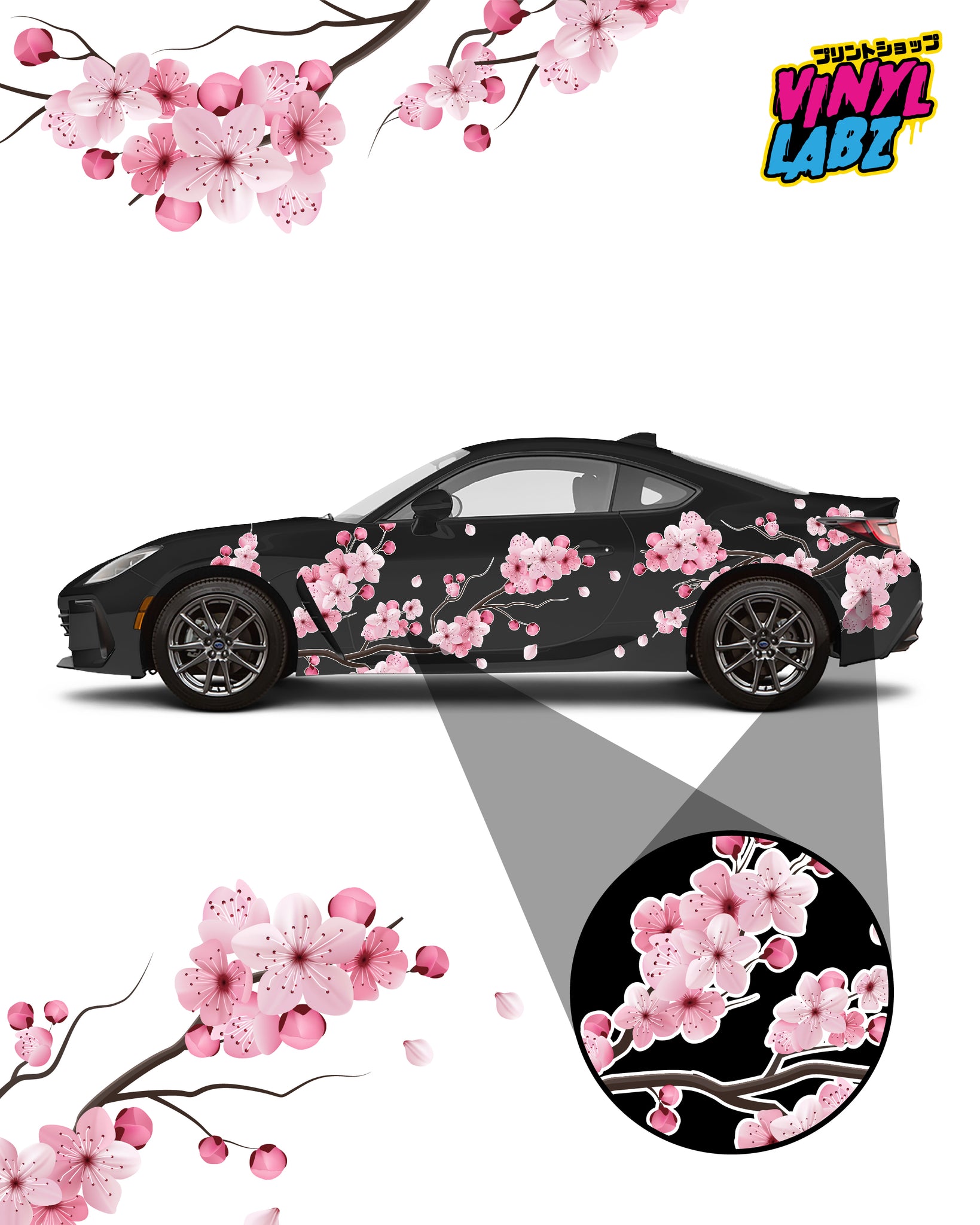 002 Front Waifu Racing Division Large Sticker – Vinyl Labz