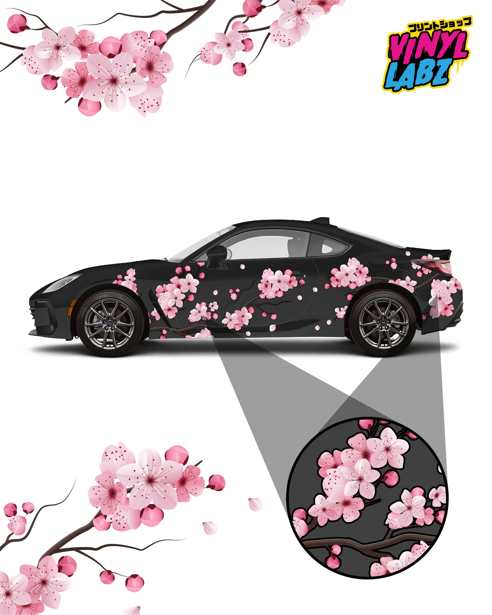 002 Front Waifu Racing Division Large Sticker – Vinyl Labz