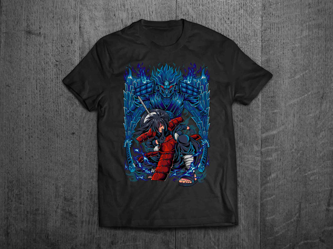 Goat Ninja Blue Susanoo T-shirt (Front Only)