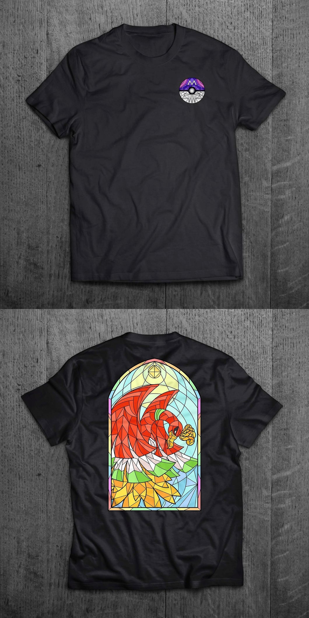 Ho Oh Stained Glass T-Shirt (Front & Back)