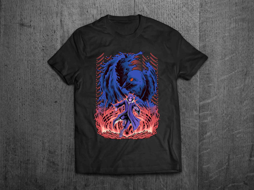 Sharingan Crow T-shirt (Front Only)