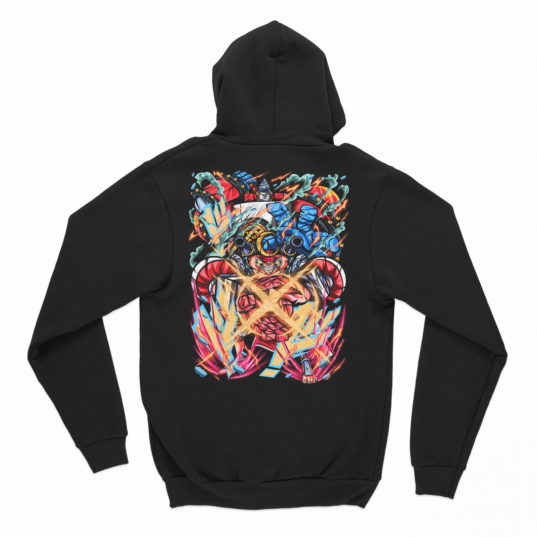 One Piece Franky Hoodie (Front & Back)