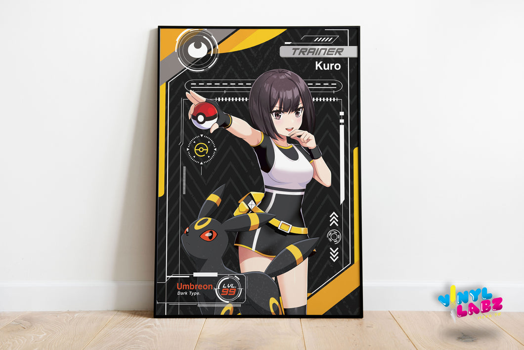 Poke Kuro(Black) Poster
