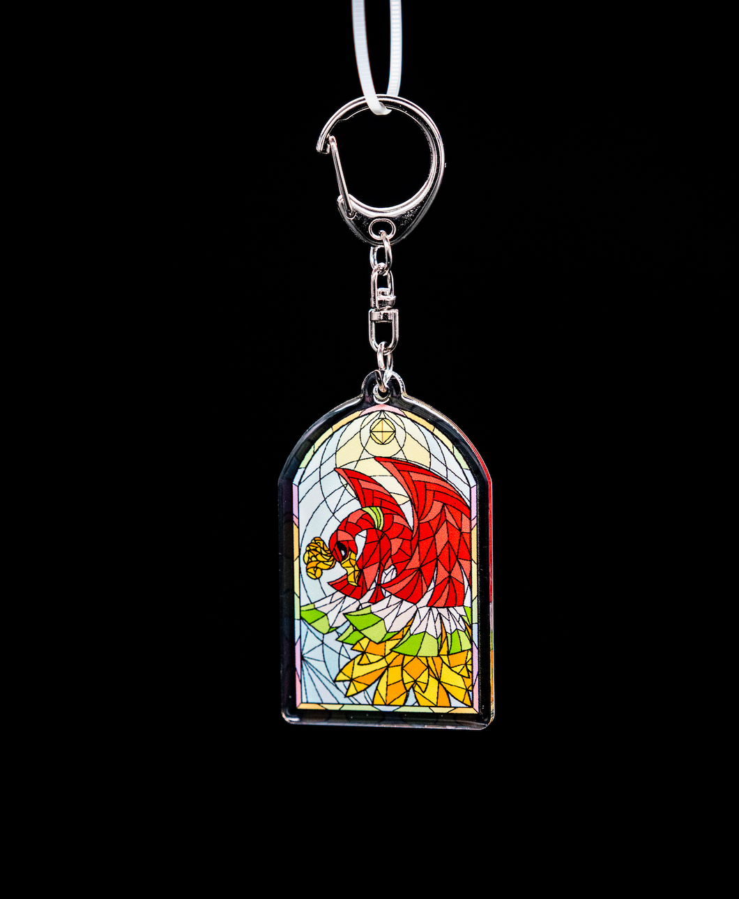 Keychain - Stained Glass ~ Ho-Oh