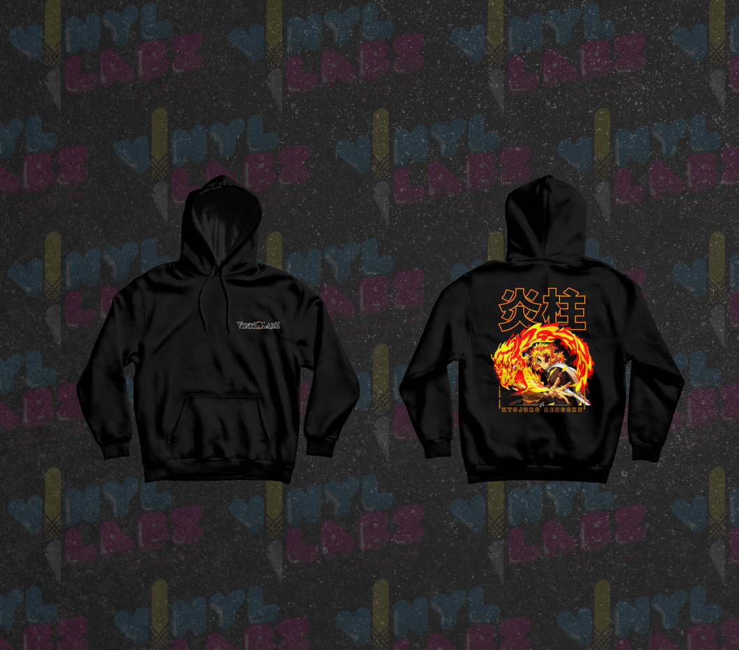 Flame Tiger Hoodie - (Front & Back)