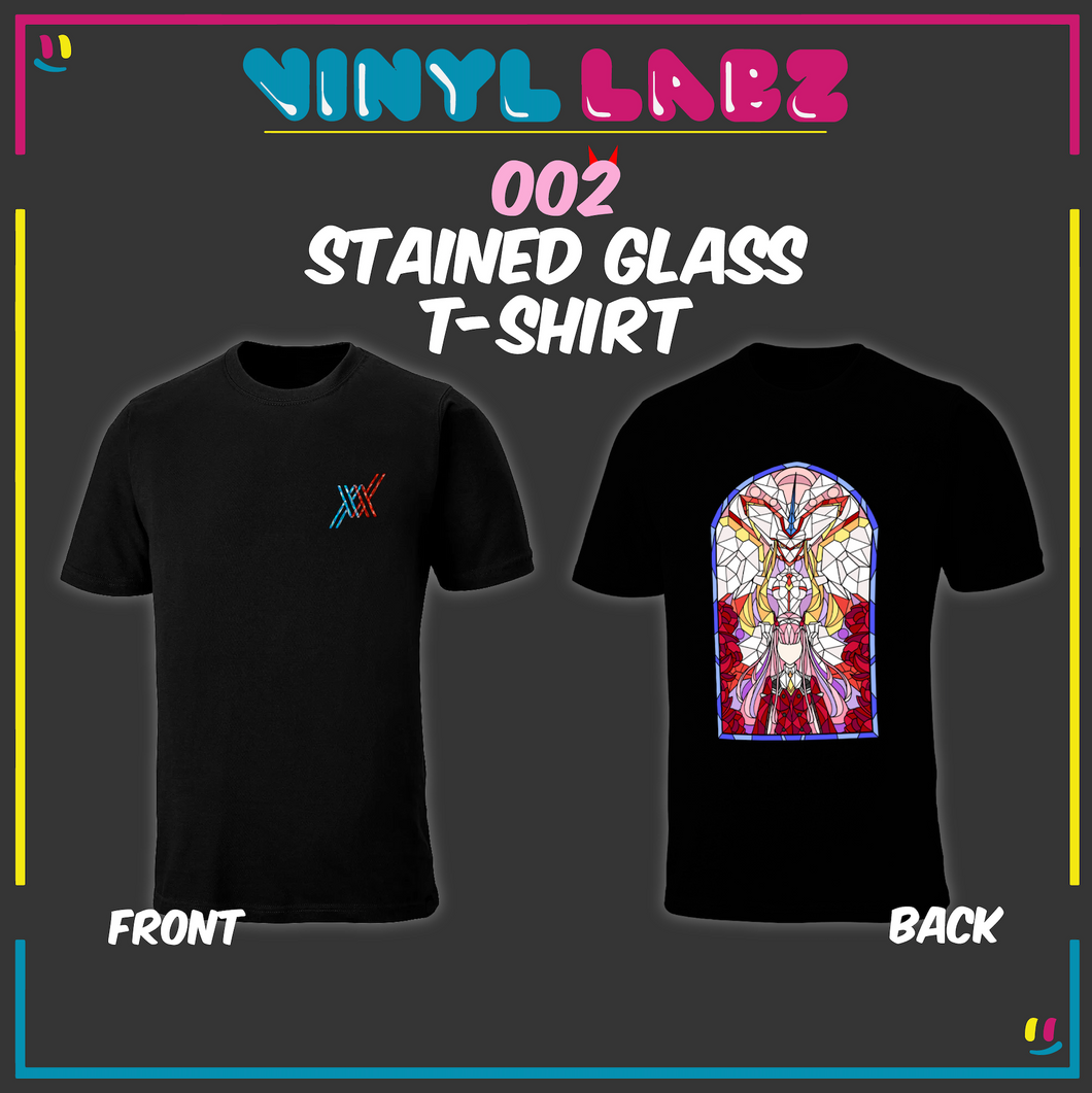 002 Stained Glass T-Shirt (Front & Back)