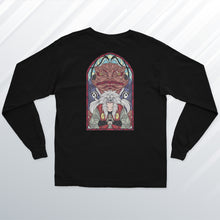 Load image into Gallery viewer, Jiraiya  Stained Glass  Long Sleeve Black T-shirt (Front &amp; Back)
