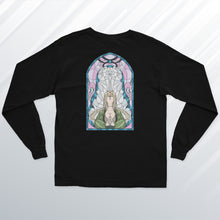 Load image into Gallery viewer, Lady Tsunade Stained Glass Long Sleeve Black T-shirt (Front &amp; Back)
