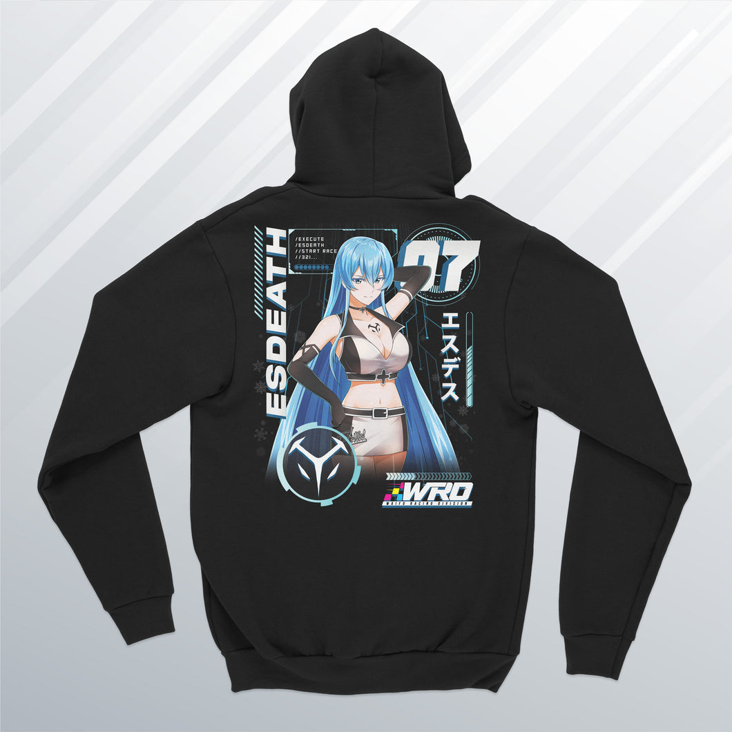 Esdeath Zip Up Hoodie (Front and Back)