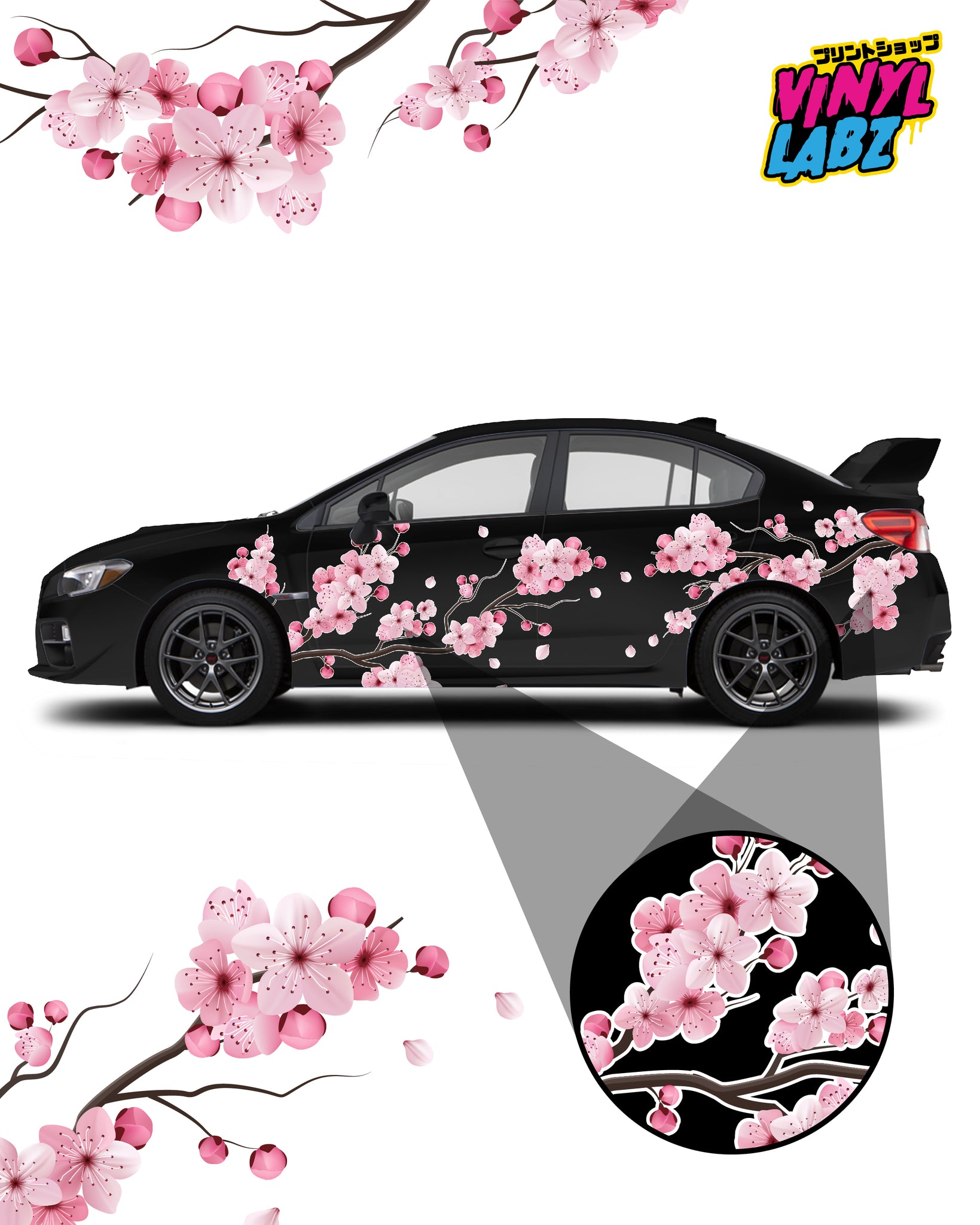 002 Front Waifu Racing Division Large Sticker – Vinyl Labz