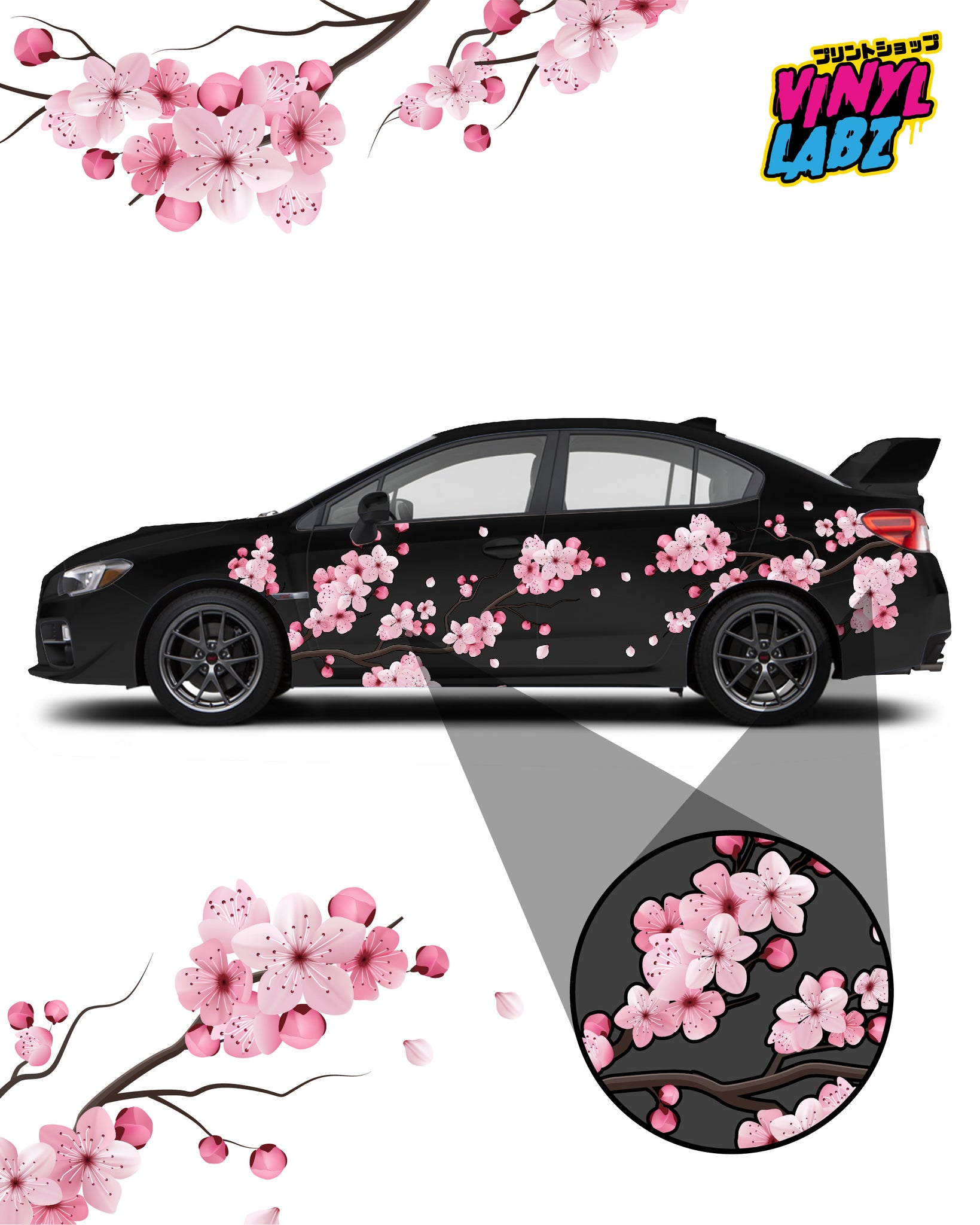 002 Front Waifu Racing Division Large Sticker – Vinyl Labz