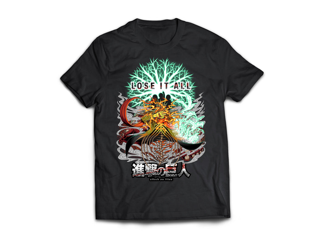 AOT  Lose It All  T-Shirt (Front Only)