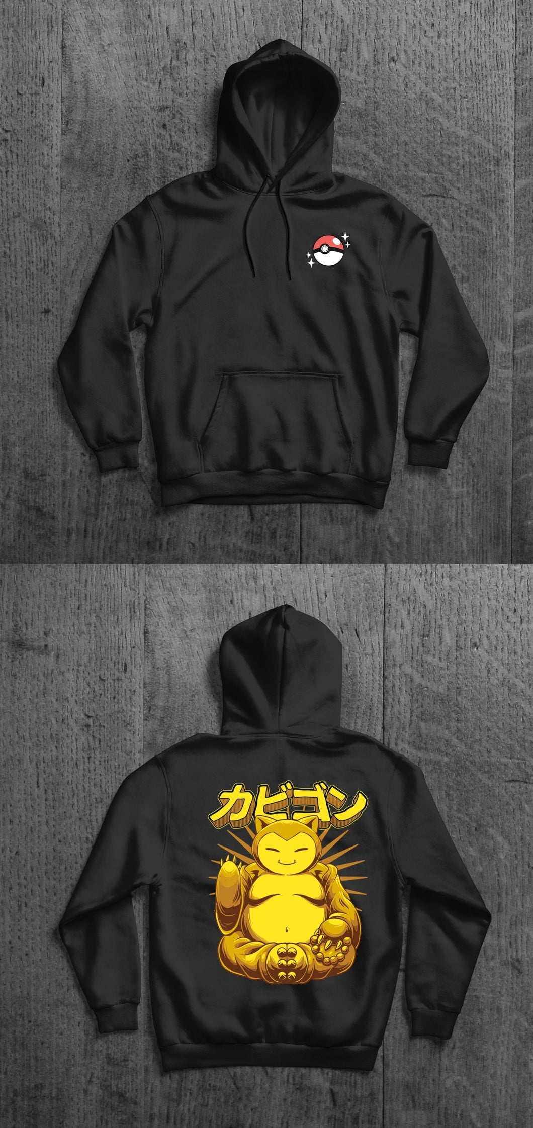 Golden Buddha Snorlax Hoodie (Front & Back)