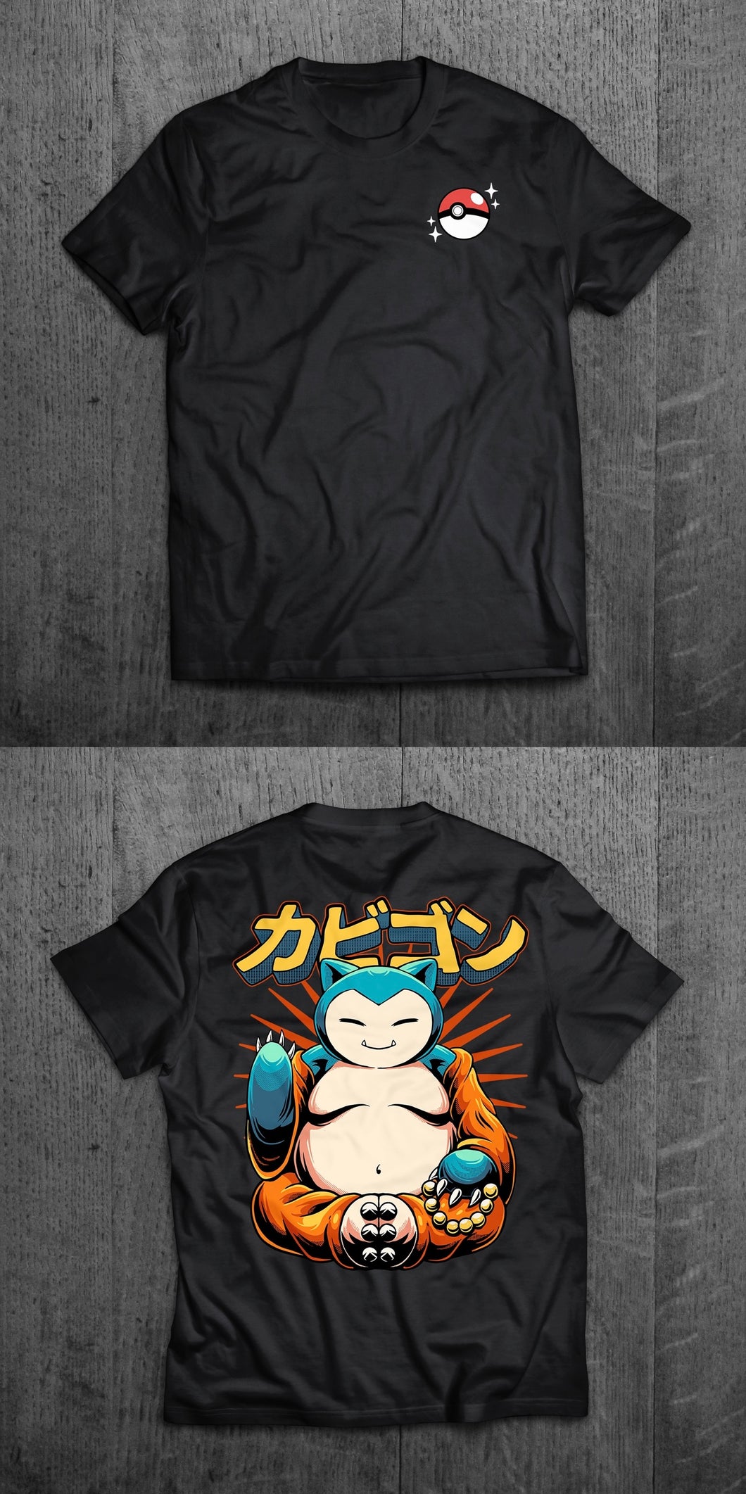 Buddha Snorlax T-Shirt (Front & Back)